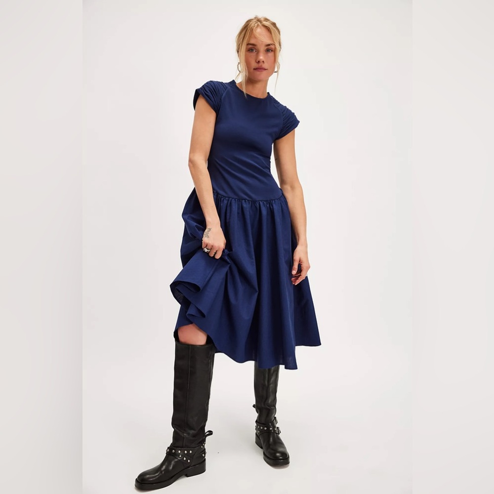 Free People Afternoon Elegance Midi Dress